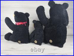 Bearfoots Bears Set of 3 Plush Bears by Big Sky Carvers Jeff Fleming SU42