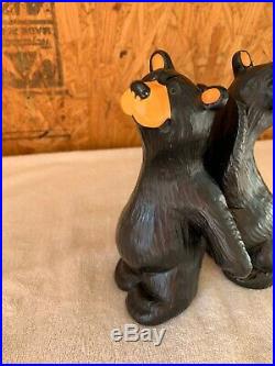 Bearfoots Bears Simon & Schuster Bookends by Jeff Fleming Big Sky Carvers Set 2