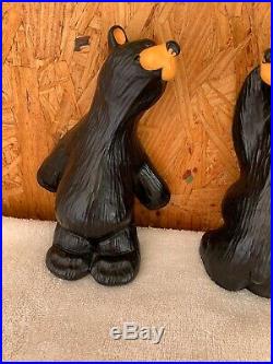 Bearfoots Bears Simon & Schuster Bookends by Jeff Fleming Big Sky Carvers Set 2