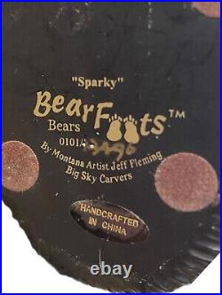 Bearfoots Bears Sparky Bear Figurine Candle Holder Jeff Fleming Big Sky Carvers