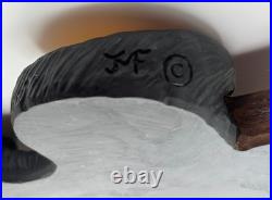 Bearfoots Bears Welcome Sign Hanging Jeff Fleming Vintage Big Sky Carvers Rare