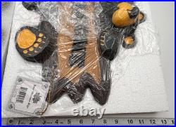 Bearfoots Bears Welcome Sign Hanging Jeff Fleming Vintage Big Sky Carvers Rare