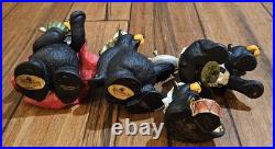 Bearfoots Beartivity III Black Bear Figurines Nativity Set Jeff Fleming Big Sky