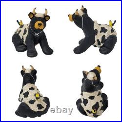Bearfoots Beartivity III Nativity 4pc Set 50479 Jeff Fleming Big Sky Carvers