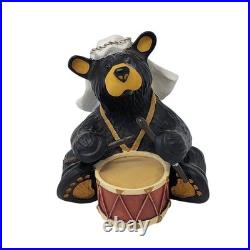 Bearfoots Beartivity III Nativity 4pc Set 50479 Jeff Fleming Big Sky Carvers