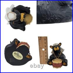 Bearfoots Beartivity III Nativity 4pc Set 50479 Jeff Fleming Big Sky Carvers