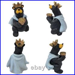 Bearfoots Beartivity II Nativity 5 Piece Set 50439 Jeff Fleming Big Sky Carvers