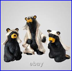 Bearfoots Beartivity Joseph Mary Shepherd Bear Figurine Jeff Fleming Nativity