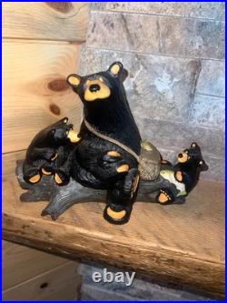 Bearfoots Big Sky Carvers Boys Day Out Bears Fishing by Jeff Flemming