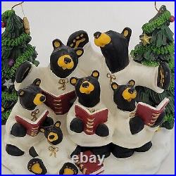 Bearfoots Big Sky Carvers''Choir of Bears Resin Figure 6 Wide Christmas