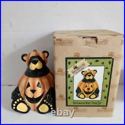 Bearfoots / Big Sky Carvers Halloween Bear Treat / Cookie Jar New in Box