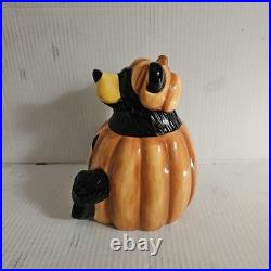 Bearfoots / Big Sky Carvers Halloween Bear Treat / Cookie Jar New in Box