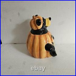 Bearfoots / Big Sky Carvers Halloween Bear Treat / Cookie Jar New in Box