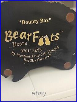 Bearfoots Big Sky Carvers Jeff Fleming Bounty Box Bear Fish Limited 0701/2895