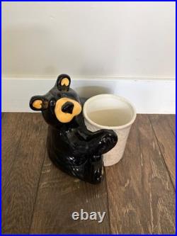 Bearfoots Big Sky Carvers Jeff Fleming Kitchen Utencil Bear Holder