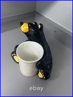 Bearfoots Big Sky Carvers Jeff Fleming Kitchen Utencil Bear Holder