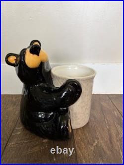Bearfoots Big Sky Carvers Jeff Fleming Kitchen Utencil Bear Holder