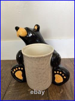 Bearfoots Big Sky Carvers Jeff Fleming Kitchen Utencil Bear Holder