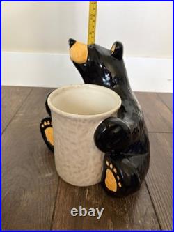 Bearfoots Big Sky Carvers Jeff Fleming Kitchen Utencil Bear Holder