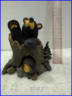 Bearfoots Big Sky Carvers Jeff Fleming Sher Bear Mama And Cubs Figurine