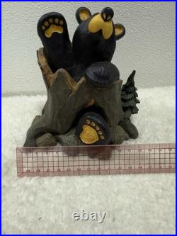 Bearfoots Big Sky Carvers Jeff Fleming Sher Bear Mama And Cubs Figurine