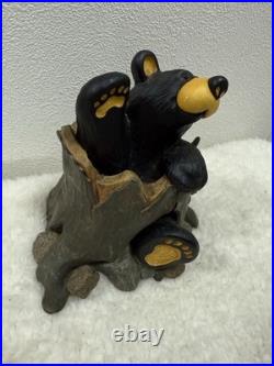 Bearfoots Big Sky Carvers Jeff Fleming Sher Bear Mama And Cubs Figurine