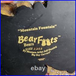 Bearfoots Big Sky Carvers MOUNTAIN FOUNTAIN By Jeff Fleming Working Video