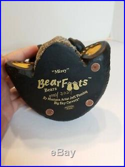 Bearfoots Big Sky Carvers Missy Black Bear With Honey Pot Jeff Fleming