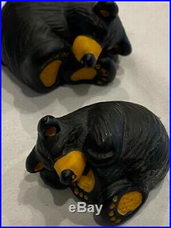 Bearfoots Big Sky Carvers SLEEPING BLACK BEARS 2 items