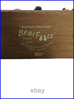 Bearfoots Big Sky Carvers Sled Team Limited Edition Fred Fleming Bear Christmas