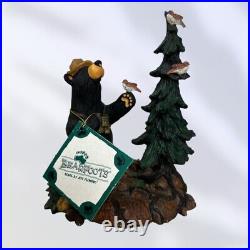 Bearfoots Birdwatcher II Figurine By Jeff Fleming Big Sky Carvers Retired Rare