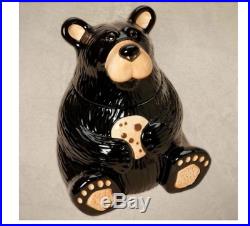 Bearfoots Black Bear Cookie Jar Big Sky Carvers Jeff Fleming