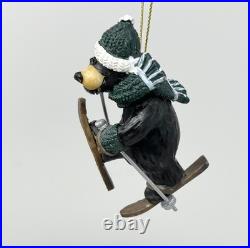 Bearfoots Black Bear Tree Ornaments & Figure Jeff Fleming Big Sky Carvers Lot 13