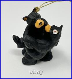 Bearfoots Black Bear Tree Ornaments & Figure Jeff Fleming Big Sky Carvers Lot 13