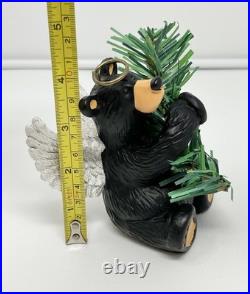 Bearfoots Black Bear Tree Ornaments & Figure Jeff Fleming Big Sky Carvers Lot 13