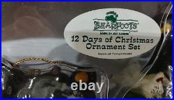 Bearfoots By Jeff Fleming 12 Days Of Christmas Ornament Set, Original Box