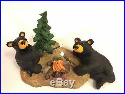 Bearfoots By Jeff Fleming Black Bear Campfire Memories Figurine Big Sky Carvers