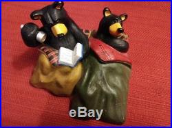 Bearfoots Camp Out Jeff Fleming Figurine Big Sky Carvers Retired Camping