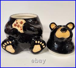 Bearfoots Ceramic Cookie Jar Jeff Fleming Big Sky Carvers