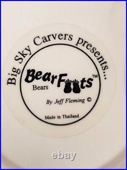 Bearfoots Ceramic Cookie Jar Jeff Fleming Big Sky Carvers