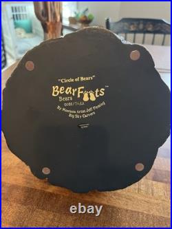 Bearfoots Circle of Bears Votive Candle Holder by Jeff Fleming Big Sky Carvers