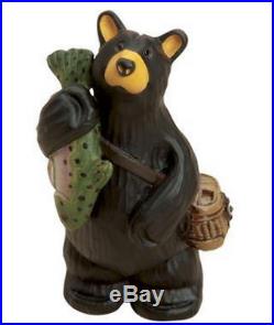 Bearfoots Fishing Bear Mini Figurine Big Sky Carvers $30150254