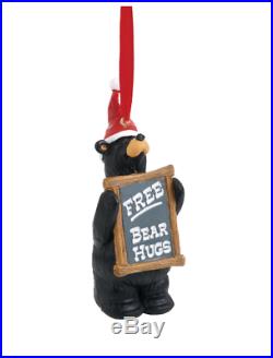 Bearfoots Free Bear Hugs Christmas Ornament by Jeff Fleming for Big Sky Carvers