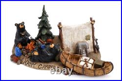 Bearfoots Happy Campers Black Bear Figurine Jeff Fleming # 3005080188