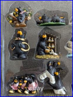 Bearfoots Jeff Fleming 12 Days of Christmas Ornament Set Big Sky Carvers Boxed