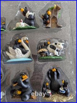 Bearfoots Jeff Fleming 12 Days of Christmas Ornament Set Big Sky Carvers Boxed
