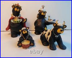Bearfoots Jeff Fleming Big Sky Carvers Beartivity III 4 Piece Nativity Set & Box