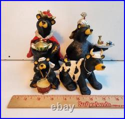 Bearfoots Jeff Fleming Big Sky Carvers Beartivity III 4 Piece Nativity Set & Box
