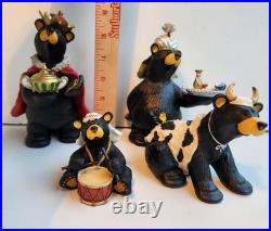Bearfoots Jeff Fleming Big Sky Carvers Beartivity III 4 Piece Nativity Set & Box