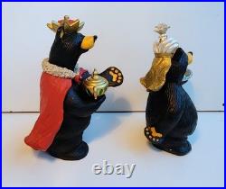 Bearfoots Jeff Fleming Big Sky Carvers Beartivity III 4 Piece Nativity Set & Box